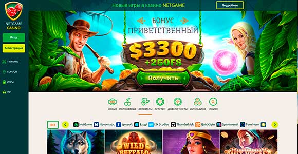 Бездепозитный бонус NetGame